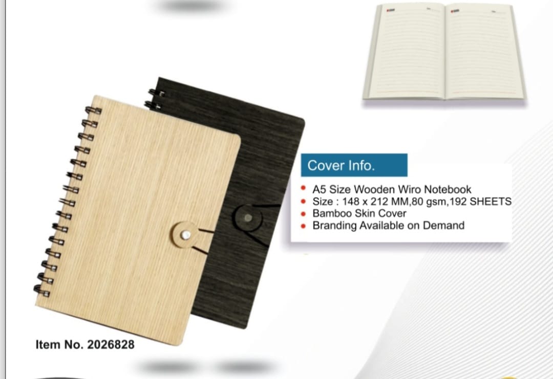 wooden notebook
